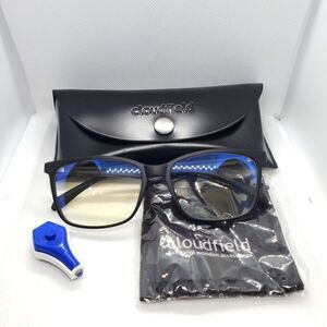 Cloudfield Black Glasses, Case, & Cleaning Cloth